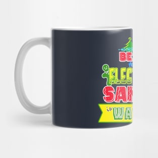 Be nice to the Electrician Santa is watching gift idea Mug